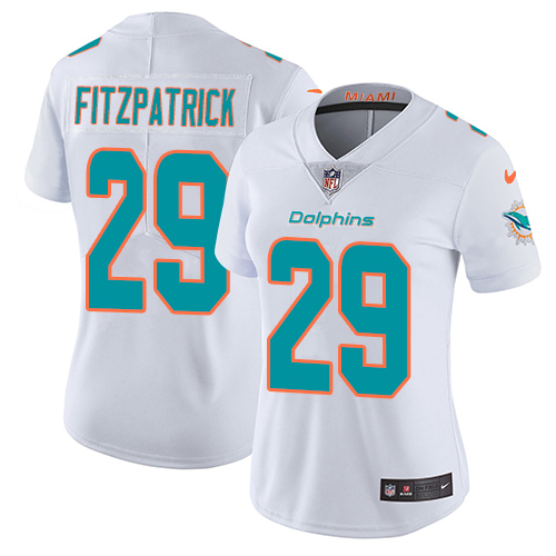 Nike Miami Dolphins #29 Minkah Fitzpatrick White Women Stitched NFL Vapor Untouchable Limited Jersey->women nfl jersey->Women Jersey